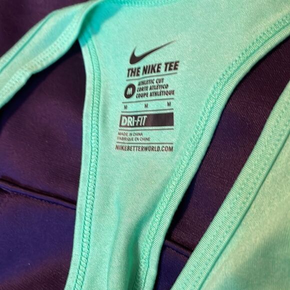 Nike Dri-Fit Razorback workout tee shirt! SizeM! EUC! Lime green! - Picture 6 of 6